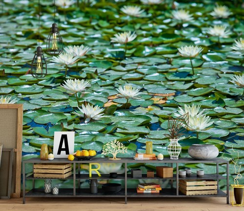Carta parati lotus - parati, 3d