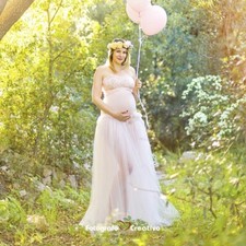 Elegante Abito per Servizi Fotografici Gravidanza – Un Sogno di Tulle per Moment