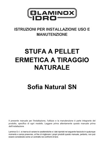 Manuale installazione uso - installazione, d'uso