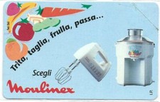 G 385 C&C 2419 SCHEDA TELEFONICA USATA MOULINEX MULTIFRUIT CON TRIANGOLINO
