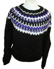 MAGLIONE NORVEGESE ISLANDER POLIACRILICO FATTO A MANO ISLAND PIUTTOSTO TG M