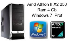 Pc Amd Athlon II  X2 250 Processor 3.00GHz 4Gb ASROCK N68C-S UCC Windows 7 Prof