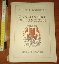 Schinelli, Canzoniere dei fanciulli (I Parte) Canti religiosi, Ricordi 1928