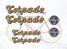 KIT Adesivi TORPADO Bici Vintage sticker decals Epoca Bike logo