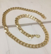 Collana unisex maglia stretta hip hop rapper trapper street deejay fashion oro