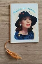 Calendarietto da barbiere pubblicitario Gioia di Vivere Anno 1958