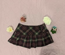 Minigonna scolaretta kawai tartan viola e lilla. Vita bassa,punk,gothic lolita