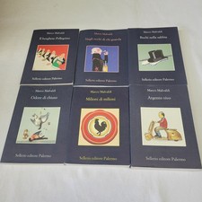 (Malvaldi) Lotto 6 volumi Marco Malvaldi   Sellerio titoli in foto