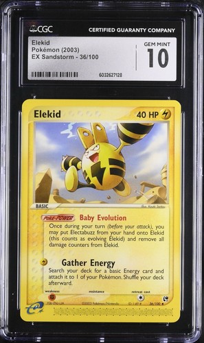 Cgc gem mint elekid - 10,