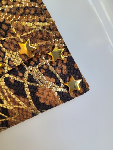 Pochette vera pelle dorata - vera,