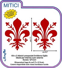 adesivo giglio calcio firenze