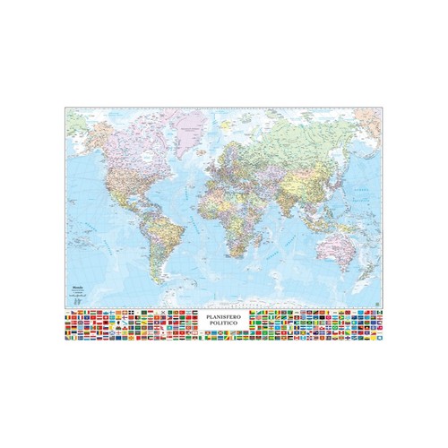 Carta geografica mondo con - carta,