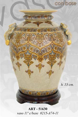 Vaso cinese tavolo con base - vaso,