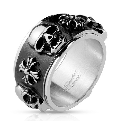 Anello uomo acciaio inox - anello,
