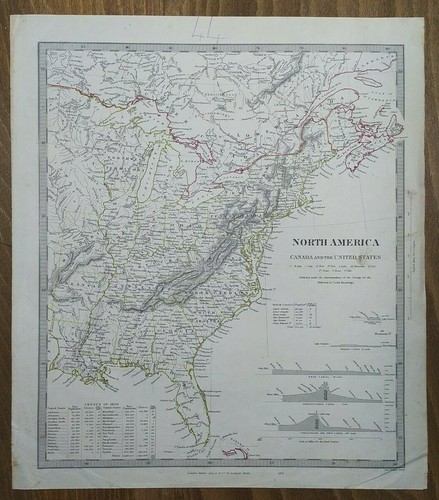 Antica mappa north america - mappa,