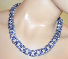 Collana donna girocollo blu