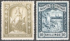 Malta 1899/1901 Pittorica 2/6