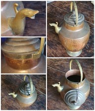 BROCCA caraffa ANTICA '800❗mezzina RAME MARTELLATO A MANO❗arredo COLLEZIONE vaso