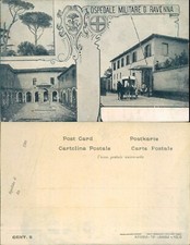 RAVENNA OSPEDALE MILITARE CON CARROZZA D'EPOCA E CAVALLI MOLTO BELLA -N.49166