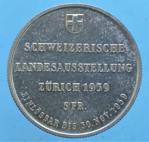 Svizzera franchi 1939 - 5,