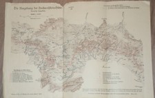 51688 Vecchio Cartina Geografica La Dintorni Des Obstanzer Sees Austria 1927