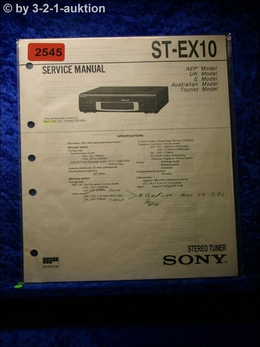 Sony manuale servizio - manuale,