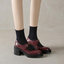 Scarpe Mary Jane donna pelle