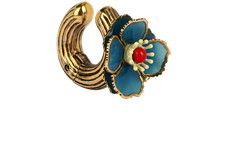 Orecchini Fendi fiore ottone