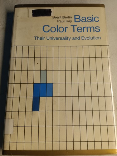 Basic color terms their - color, terms;: