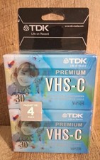 4 Pack TDK VHS-C Camcorder