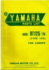 Manuale ricambi Yamaha moto