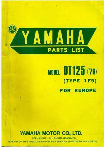 Manuale ricambi yamaha - yamaha, moto