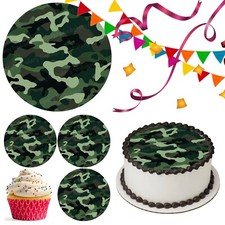 Topper torta mimetico esercito