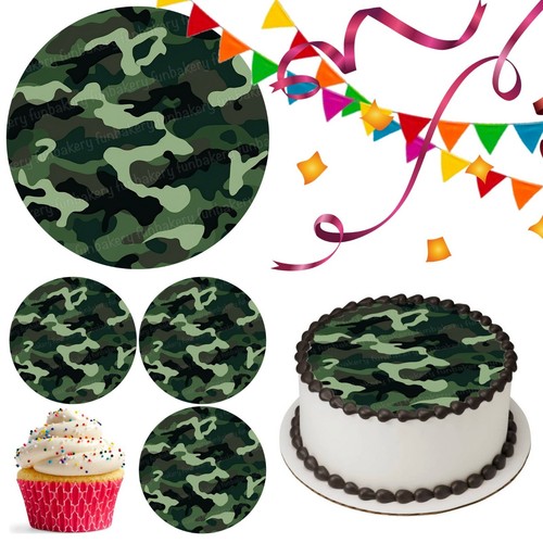 Cake topper mimetico militare