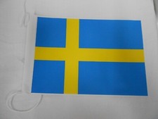 BANDIERA SVEDESE DA TAVOLO CM