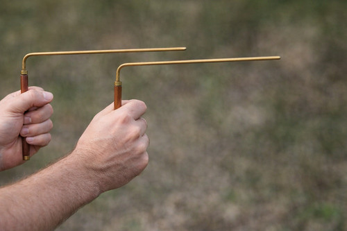Barre rabdomanti ottone manico - rabdomanti,