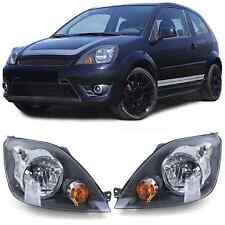 Per Ford Fiesta JH JD 05-07 Faro proiettore H4 nero con motore sinistro + destro