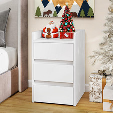 Comodino a 3 Cassetti Con