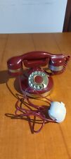 Telefono Sip A Ruota Bordeaux Rosso Vintage