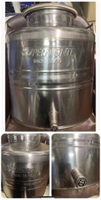 SUPERMONTE BIDONE CONTENITORE INOX 18/10 OLIO, VINO, ecc. 30 LITRI.CON RUBINETTO