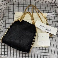Borsa a tracolla Stella McCartney ecopelle Falabella originale nera donna...