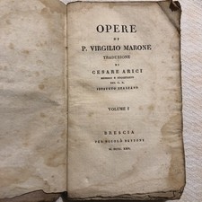 Opere di P. Virgilio Marine, Vol. I Brescia 1822