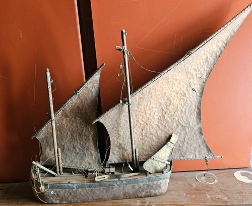 Veliero antico rame - antico,