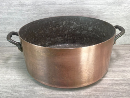 Antique french copper stockpot - copper,