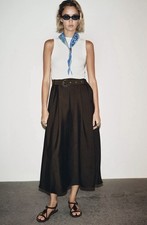 ABITO MIDI ZARA CON CINTURA A