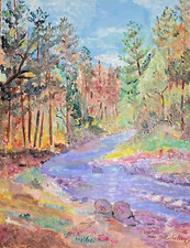 F.MICHELOZZI pittore arte espressionismo del 1900 paesaggi Italia