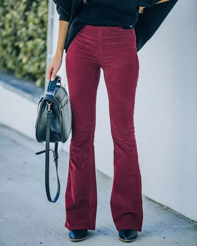 Pantaloni donna eleganti rosso - donna,