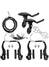 Set Completo Freni Bici, Universale Bici Anteriore e Posteriore MTB Freno, Interno ed Esterno