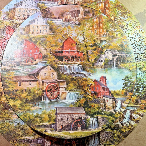 Puzzle vintage springbok round - springbok,
