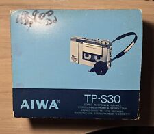 AIWA TP-S30 Stereo Cassette Tape Recorder Japan Original Box  For Restoration